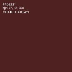 #4D2221 - Crater Brown Color Image